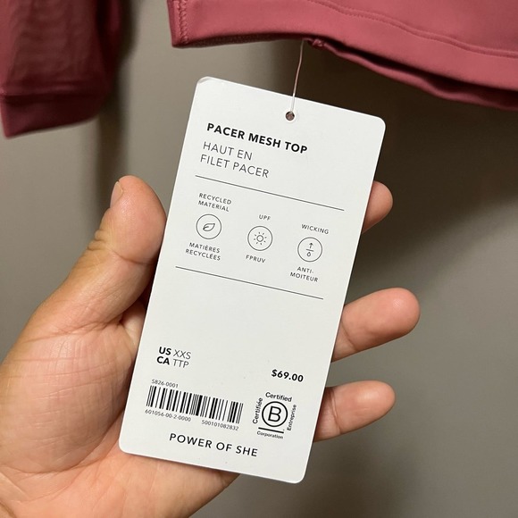 Athleta Pacer Mesh Top size XXS New - Picture 5 of 5